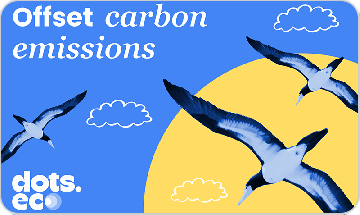 gift card Dots.eco - Offset 10 kgs of CARBON EMISSIONS EUR